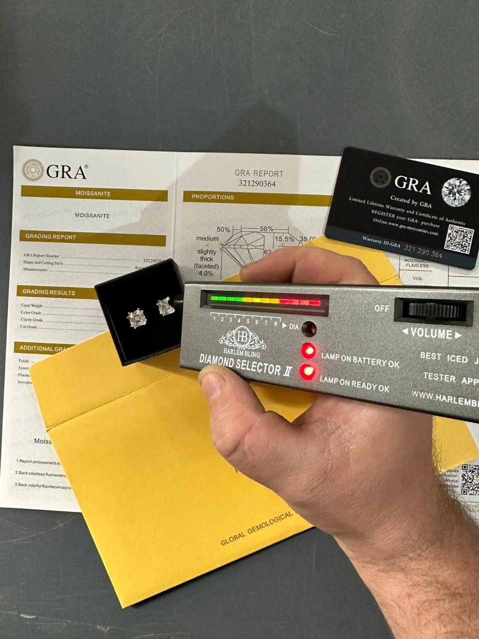 Real Iced Moissanite Stud Earrings Asscher Cut 14k Gold Over 925 Silver 4mm-8mm 9 Real Iced Moissanite Stud Earrings Asscher Cut 14k Gold Over 925 Silver 4mm-8mm - Image 7