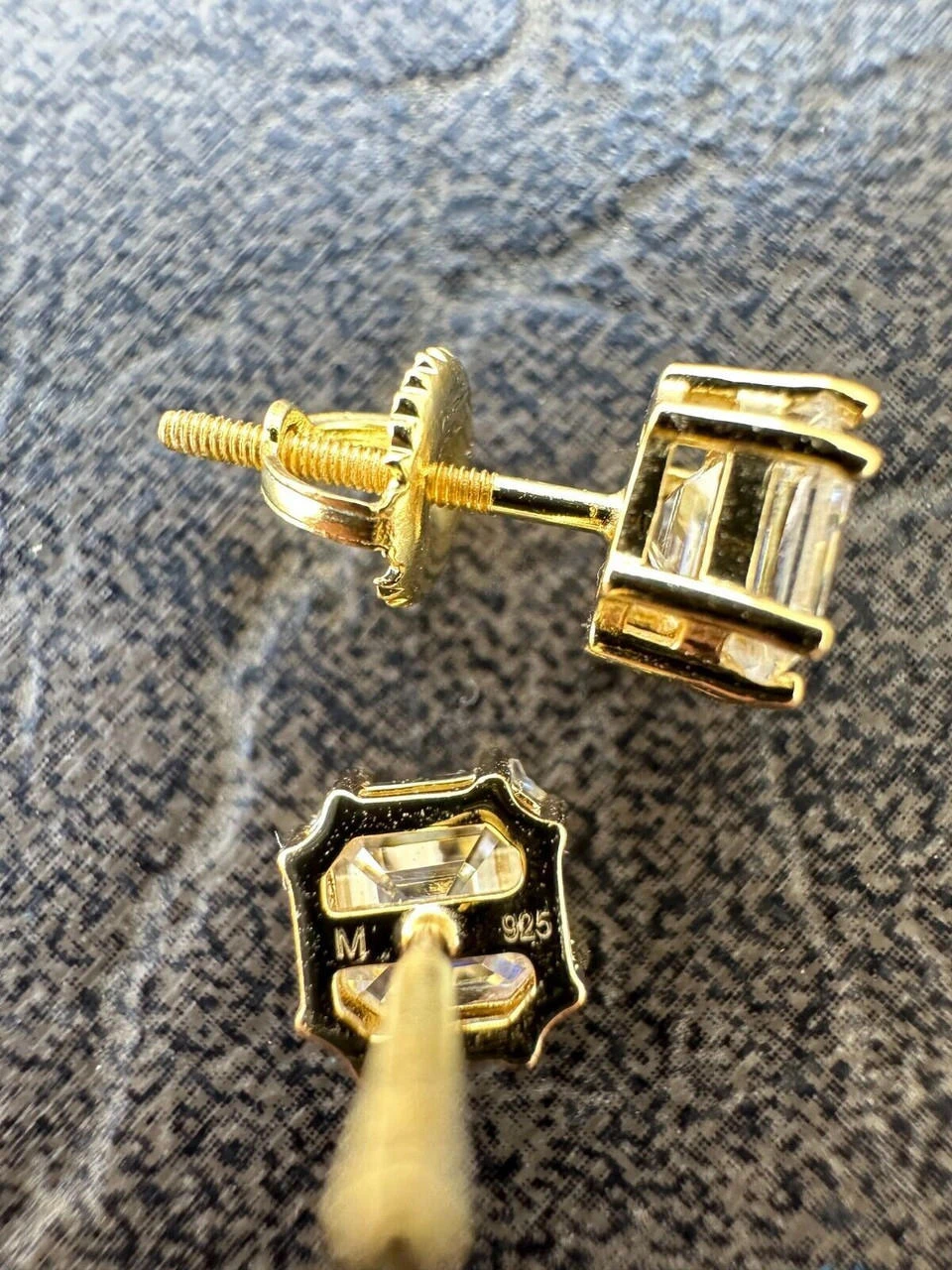 Real Iced Moissanite Stud Earrings Asscher Cut 14k Gold Over 925 Silver 4mm-8mm 22 Real Iced Moissanite Stud Earrings Asscher Cut 14k Gold Over 925 Silver 4mm-8mm - Image 20