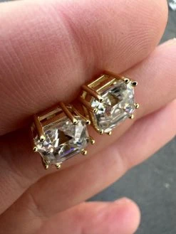Real Iced Moissanite Stud Earrings Asscher Cut 14k Gold Over 925 Silver 4mm-8mm 37 Real Iced Moissanite Stud Earrings Asscher Cut 14k Gold Over 925 Silver 4mm-8mm -Harlem Bling Shop harlembling real iced moissanite stud earrings asscher cut 14k gold over 925 silver 4mm 8mm 69654.1680292013