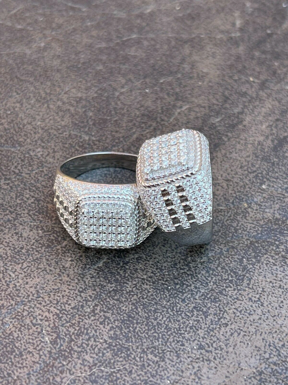 Real Mens Hip Hop Iced 2ct MOISSANITE Ring 925 Silver - Pass Diamond Test W. GRA 12 Real Mens Hip Hop Iced 2ct MOISSANITE Ring 925 Silver - Pass Diamond Test W. GRA - Image 10