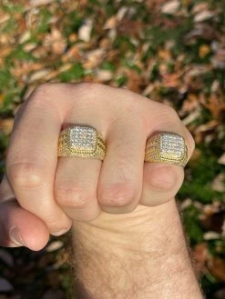 Real Mens Hip Hop Iced MOISSANITE Ring 14k Gold Vermeil Pass Diamond Test W. GRA 18 Real Mens Hip Hop Iced MOISSANITE Ring 14k Gold Vermeil Pass Diamond Test W. GRA -Harlem Bling Shop harlembling real mens hip hop iced moissanite ring 14k gold vermeil pass diamond test w gra 74421.1664360611