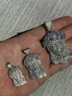 Real Mens Solid 925 Sterling Silver Jesus Piece Flooded Out Pendant Really Iced 20 Real Mens Solid 925 Sterling Silver Jesus Piece Flooded Out Pendant Really Iced -Harlem Bling Shop harlembling real mens solid 925 sterling silver jesus piece flooded out pendant really iced 16084.1664375114