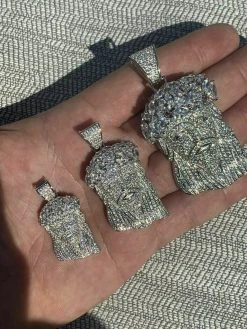 Real Mens Solid 925 Sterling Silver Jesus Piece Flooded Out Pendant Really Iced 18 Real Mens Solid 925 Sterling Silver Jesus Piece Flooded Out Pendant Really Iced -Harlem Bling Shop harlembling real mens solid 925 sterling silver jesus piece flooded out pendant really iced 51789.1664383864