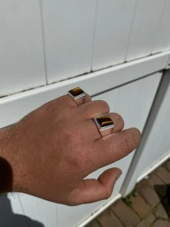 Real Mens Solid 925 Sterling Silver Tiger's Eye Signet Ring Sz 7 8 9 10 11 12 13 22 Real Mens Solid 925 Sterling Silver Tiger's Eye Signet Ring Sz 7 8 9 10 11 12 13 -Harlem Bling Shop harlembling real mens solid 925 sterling silver tigers eye signet ring sz 7 8 9 10 11 12 13 21194.1664373921