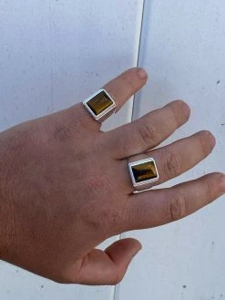 Real Mens Solid 925 Sterling Silver Tiger's Eye Signet Ring Sz 7 8 9 10 11 12 13 19 Real Mens Solid 925 Sterling Silver Tiger's Eye Signet Ring Sz 7 8 9 10 11 12 13 -Harlem Bling Shop harlembling real mens solid 925 sterling silver tigers eye signet ring sz 7 8 9 10 11 12 13 26715.1664395704