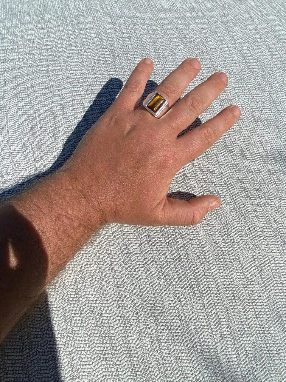 Real Mens Solid 925 Sterling Silver Tiger's Eye Signet Ring Sz 7 8 9 10 11 12 13 12 Real Mens Solid 925 Sterling Silver Tiger's Eye Signet Ring Sz 7 8 9 10 11 12 13 - Image 10