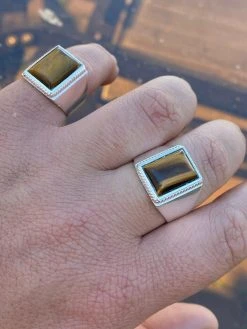 Real Mens Solid 925 Sterling Silver Tiger's Eye Signet Ring Sz 7 8 9 10 11 12 13 16 Real Mens Solid 925 Sterling Silver Tiger's Eye Signet Ring Sz 7 8 9 10 11 12 13 -Harlem Bling Shop harlembling real mens solid 925 sterling silver tigers eye signet ring sz 7 8 9 10 11 12 13 87667.1664386968