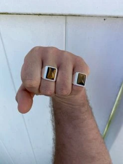 Real Mens Solid 925 Sterling Silver Tiger's Eye Signet Ring Sz 7 8 9 10 11 12 13 17 Real Mens Solid 925 Sterling Silver Tiger's Eye Signet Ring Sz 7 8 9 10 11 12 13 -Harlem Bling Shop harlembling real mens solid 925 sterling silver tigers eye signet ring sz 7 8 9 10 11 12 13 95719.1664381436