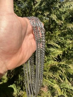 Real Miami Cuban Chain Necklace 925 Silver Baguette MOISSANITE Clasp Pass Tester -Harlem Bling Shop harlembling real miami cuban chain necklace 925 silver baguette moissanite clasp pass tester 66725.1679599459