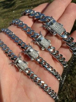 Real Miami Cuban Chain Necklace 925 Silver MOISSANITE Clasp Pass Diamond Tester 25 Real Miami Cuban Chain Necklace 925 Silver MOISSANITE Clasp Pass Diamond Tester -Harlem Bling Shop harlembling real miami cuban chain necklace 925 silver moissanite clasp pass diamond tester 81016.1664356507