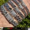 Real Miami Cuban Link Bracelet 925 Silver Baguette MOISSANITE Clasp Pass Tester -Harlem Bling Shop harlembling real miami cuban link bracelet 925 silver baguette moissanite clasp pass tester 06849.1679599427