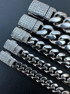 Real Miami Cuban Link Bracelet 925 Silver Baguette MOISSANITE Clasp Pass Tester 41 Real Miami Cuban Link Bracelet 925 Silver Baguette MOISSANITE Clasp Pass Tester -Harlem Bling Shop harlembling real miami cuban link bracelet 925 silver baguette moissanite clasp pass tester 21906.1679599462