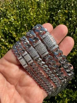 Real Miami Cuban Link Bracelet 925 Silver Baguette MOISSANITE Clasp Pass Tester 29 Real Miami Cuban Link Bracelet 925 Silver Baguette MOISSANITE Clasp Pass Tester -Harlem Bling Shop harlembling real miami cuban link bracelet 925 silver baguette moissanite clasp pass tester 27555.1679599605