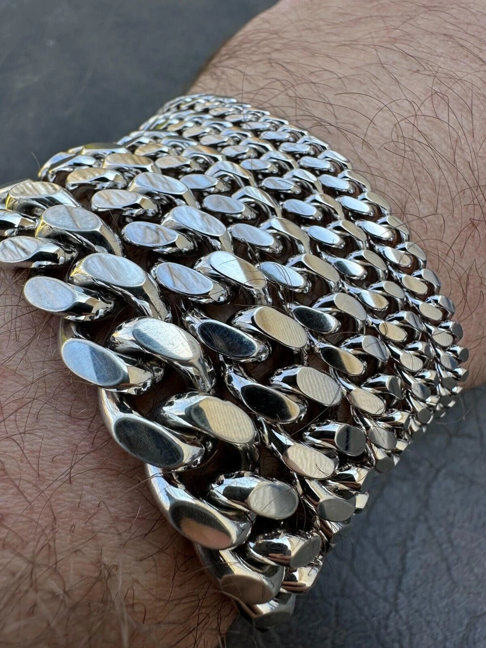 Real Miami Cuban Link Bracelet 925 Silver Baguette MOISSANITE Clasp Pass Tester 8 Real Miami Cuban Link Bracelet 925 Silver Baguette MOISSANITE Clasp Pass Tester - Image 6