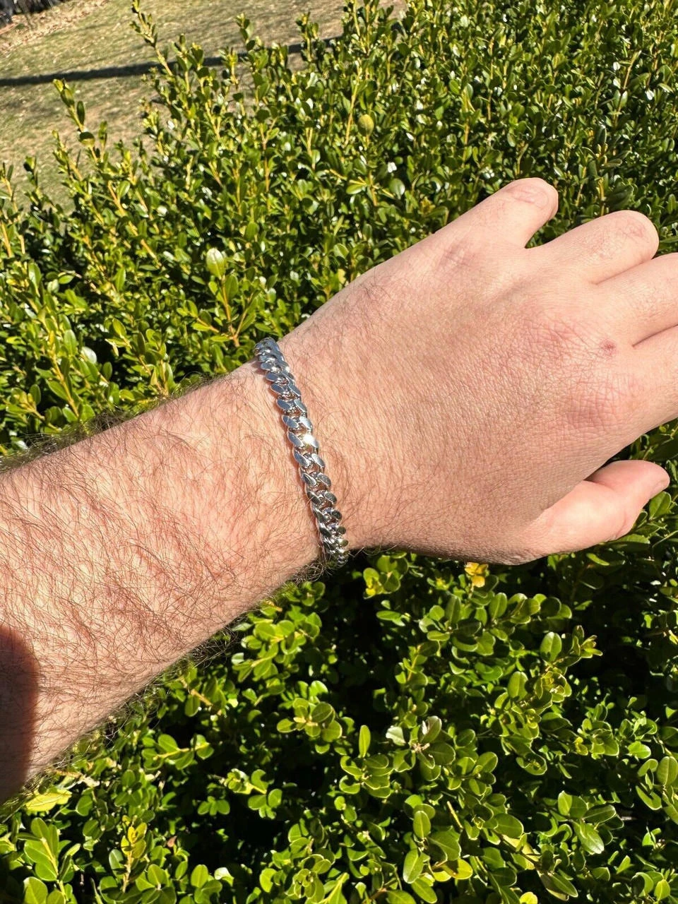 Real Miami Cuban Link Bracelet 925 Silver Baguette MOISSANITE Clasp Pass Tester 19 Real Miami Cuban Link Bracelet 925 Silver Baguette MOISSANITE Clasp Pass Tester - Image 17