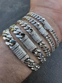 Real Miami Cuban Link Bracelet 925 Silver Baguette MOISSANITE Clasp Pass Tester 35 Real Miami Cuban Link Bracelet 925 Silver Baguette MOISSANITE Clasp Pass Tester -Harlem Bling Shop harlembling real miami cuban link bracelet 925 silver baguette moissanite clasp pass tester 61227.1679599535