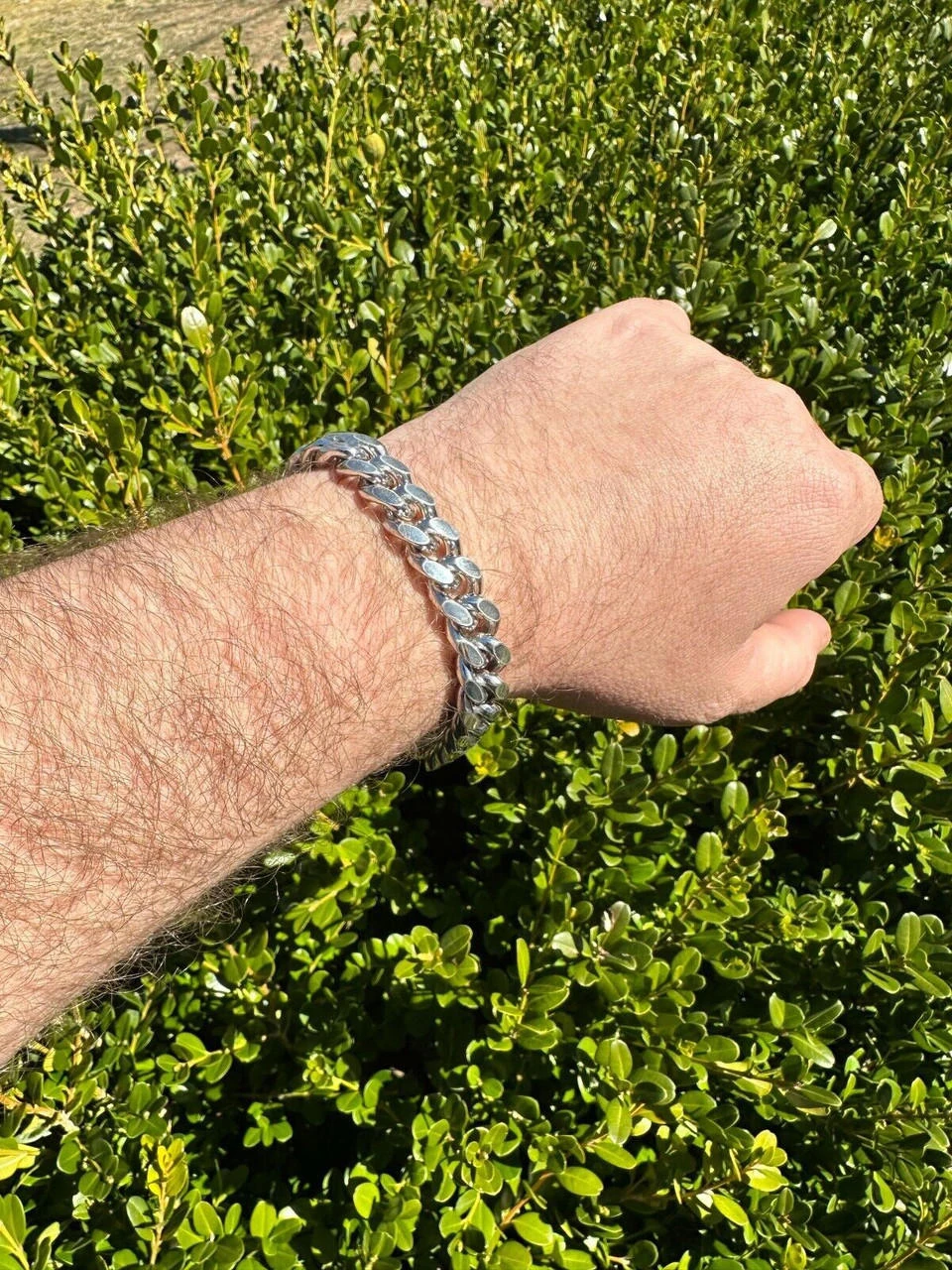 Real Miami Cuban Link Bracelet 925 Silver Baguette MOISSANITE Clasp Pass Tester 18 Real Miami Cuban Link Bracelet 925 Silver Baguette MOISSANITE Clasp Pass Tester - Image 16