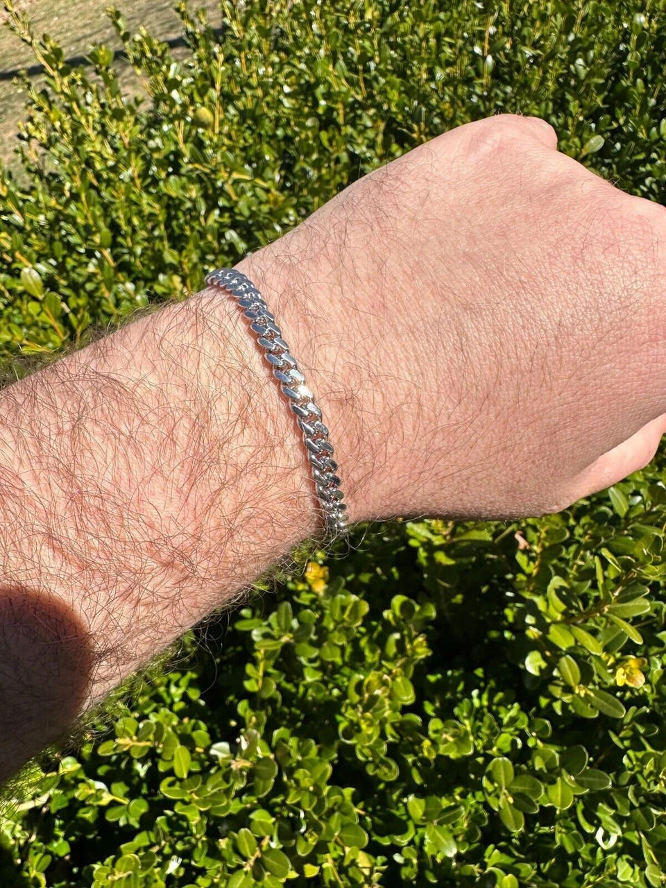 Real Miami Cuban Link Bracelet 925 Silver Baguette MOISSANITE Clasp Pass Tester 20 Real Miami Cuban Link Bracelet 925 Silver Baguette MOISSANITE Clasp Pass Tester - Image 18