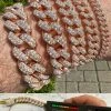 Real Miami Cuban Link Bracelet Iced MOISSANITE 14k Rose Gold 925 Sterling Silver 1 Real Miami Cuban Link Bracelet Iced MOISSANITE 14k Rose Gold 925 Sterling Silver -Harlem Bling Shop harlembling real miami cuban link bracelet iced moissanite 14k rose gold 925 sterling silver 69198.1664357705