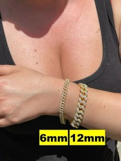 Real Miami Cuban Link Bracelet Iced MOISSANITE Out 14k Gold 925 Sterling Silver -Harlem Bling Shop harlembling real miami cuban link bracelet iced moissanite out 14k gold 925 sterling silver 21986.1664389633