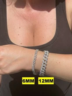 Real Miami Cuban Link Bracelet Iced MOISSANITE Out Solid 925 Sterling Silver ICY -Harlem Bling Shop harlembling real miami cuban link bracelet iced moissanite out solid 925 sterling silver icy 13259.1664373741