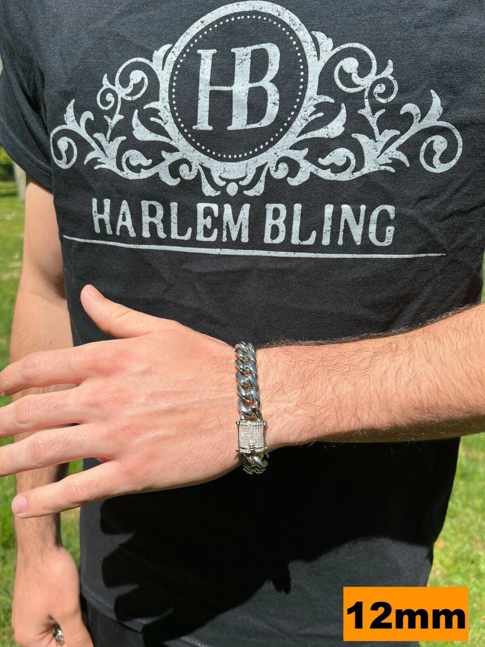 Real Miami Cuban Link Chain Bracelet Iced MOISSANITE Clasp Passes Diamond Tester 10 Real Miami Cuban Link Chain Bracelet Iced MOISSANITE Clasp Passes Diamond Tester - Image 8