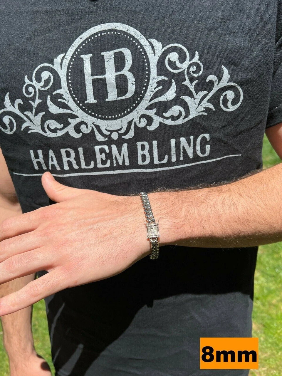 Real Miami Cuban Link Chain Bracelet Iced MOISSANITE Clasp Passes Diamond Tester 9 Real Miami Cuban Link Chain Bracelet Iced MOISSANITE Clasp Passes Diamond Tester - Image 7