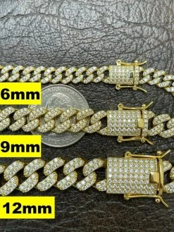 Real Miami Cuban Link Chain Iced MOISSANITE 14k Gold & Solid 925 Silver Necklace 27 Real Miami Cuban Link Chain Iced MOISSANITE 14k Gold & Solid 925 Silver Necklace -Harlem Bling Shop harlembling real miami cuban link chain iced moissanite 14k gold and solid 925 silver necklace 70947.1664381405