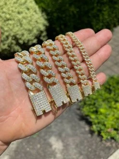 Real Miami Cuban Link Chain Iced MOISSANITE 14k Gold & Solid 925 Silver Necklace 18 Real Miami Cuban Link Chain Iced MOISSANITE 14k Gold & Solid 925 Silver Necklace -Harlem Bling Shop harlembling real miami cuban link chain iced moissanite 14k gold and solid 925 silver necklace 71316.1664382100