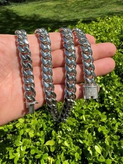 Real Miami Cuban Link Chain Necklace Iced MOISSANITE Clasp Passes Diamond Tester 16 Real Miami Cuban Link Chain Necklace Iced MOISSANITE Clasp Passes Diamond Tester -Harlem Bling Shop harlembling real miami cuban link chain necklace iced moissanite clasp passes diamond tester 47875.1664358196