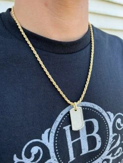 Real MOISSANITE 14k Gold Vermeil Silver Dog Tag Iced Hip Hop Pendant Necklace 21 Real MOISSANITE 14k Gold Vermeil Silver Dog Tag Iced Hip Hop Pendant Necklace -Harlem Bling Shop harlembling real moissanite 14k gold vermeil silver dog tag iced hip hop pendant necklace 52590.1664359646