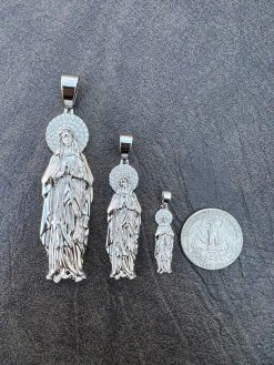 Real MOISSANITE 925 Silver Virgin Mary Guadalupe Pendant Iced Necklace - 3 Sizes 25 Real MOISSANITE 925 Silver Virgin Mary Guadalupe Pendant Iced Necklace - 3 Sizes -Harlem Bling Shop harlembling real moissanite 925 silver virgin mary guadalupe pendant iced necklace 3 sizes 27617.1670514745