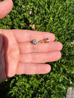Real Moissanite Bezel Stud Earrings 14k Gold Plated 925 Silver Mens Ladies Iced 23 Real Moissanite Bezel Stud Earrings 14k Gold Plated 925 Silver Mens Ladies Iced -Harlem Bling Shop harlembling real moissanite bezel stud earrings 14k gold plated 925 silver mens ladies iced 31797.1667486555