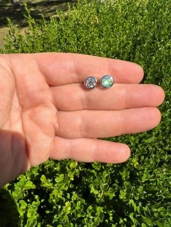 Real Moissanite Bezel Stud Earrings 925 Silver Mens Ladies Iced Diamond Tester ✅ -Harlem Bling Shop harlembling real moissanite bezel stud earrings 925 silver mens ladies iced diamond tester 18743.1667486486