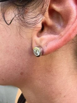 Real Moissanite Bezel Stud Earrings 925 Silver Mens Ladies Iced Diamond Tester ✅ -Harlem Bling Shop harlembling real moissanite bezel stud earrings 925 silver mens ladies iced diamond tester 53672.1667486537