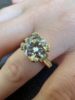 Real Moissanite Engagement Promise Ring 14k Gold Plated 925 Silver 1.2-4.2ct 16 Real Moissanite Engagement Promise Ring 14k Gold Plated 925 Silver 1.2-4.2ct -Harlem Bling Shop harlembling real moissanite engagement promise ring 14k gold plated 925 silver 1.2 4.2ct 38028.1664301994