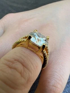 Real Moissanite Engagement Promise Ring 14k Gold Plated 925 Silver Diamond Test 19 Real Moissanite Engagement Promise Ring 14k Gold Plated 925 Silver Diamond Test -Harlem Bling Shop harlembling real moissanite engagement promise ring 14k gold plated 925 silver diamond test 28148.1664300436