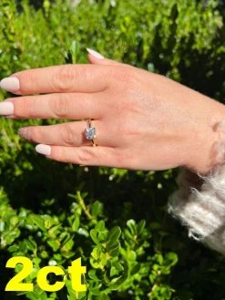 Real Moissanite Engagement Promise Ring Cushion Cut 14k Gold Plated 925 Silver -Harlem Bling Shop harlembling real moissanite engagement promise ring cushion cut 14k gold plated 925 silver 05617.1665755638