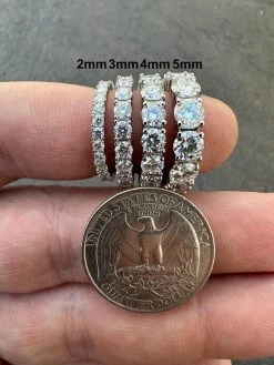 Real Moissanite Eternity Band Wedding Ring Pass Diamond Tester 925 Silver 2-5mm -Harlem Bling Shop harlembling real moissanite eternity band wedding ring pass diamond tester 925 silver 2 5mm 70320.1676398730