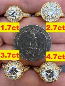 Real MOISSANITE Halo Engagement Promise Ring 14k Gold Plated 925 Silver All Size 17 Real MOISSANITE Halo Engagement Promise Ring 14k Gold Plated 925 Silver All Size -Harlem Bling Shop harlembling real moissanite halo engagement promise ring 14k gold plated 925 silver all size 23264.1664543907