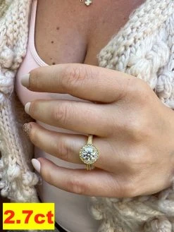 Real MOISSANITE Halo Engagement Promise Ring 14k Gold Plated 925 Silver All Size 21 Real MOISSANITE Halo Engagement Promise Ring 14k Gold Plated 925 Silver All Size -Harlem Bling Shop harlembling real moissanite halo engagement promise ring 14k gold plated 925 silver all size 37415.1664543925