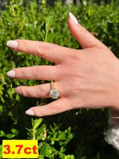 Real MOISSANITE Halo Engagement Promise Ring 14k Gold Plated 925 Silver All Size 18 Real MOISSANITE Halo Engagement Promise Ring 14k Gold Plated 925 Silver All Size -Harlem Bling Shop harlembling real moissanite halo engagement promise ring 14k gold plated 925 silver all size 92398.1664543881