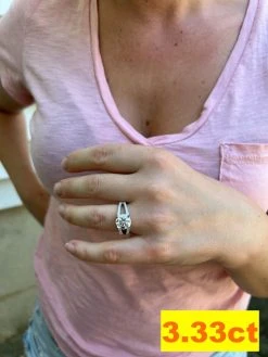 Real Moissanite Halo Engagement Promise Ring 925 Silver Diamond Test ✅ 4 Sizes -Harlem Bling Shop harlembling real moissanite halo engagement promise ring 925 silver diamond test 4 sizes 43275.1664300390