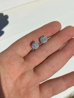 Real MOISSANITE Iced Hip Hop Mens Earrings Cluster Round Studs Pass Diamond Test 17 Real MOISSANITE Iced Hip Hop Mens Earrings Cluster Round Studs Pass Diamond Test -Harlem Bling Shop harlembling real moissanite iced hip hop mens earrings cluster round studs pass diamond test 72164.1664360824