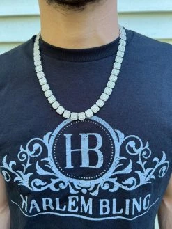 Real MOISSANITE Iced Silver Custom Square Link Chain Pass Diamond Test 18-30" 25 Real MOISSANITE Iced Silver Custom Square Link Chain Pass Diamond Test 18-30" -Harlem Bling Shop harlembling real moissanite iced silver custom square link chain pass diamond test 18 30 50108.1665582608