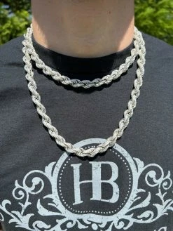 Real MOISSANITE Iced Silver Men's Hip Hop Rope Chain 9mm Thick Pass Diamond Test 15 Real MOISSANITE Iced Silver Men's Hip Hop Rope Chain 9mm Thick Pass Diamond Test -Harlem Bling Shop harlembling real moissanite iced silver mens hip hop rope chain 9mm thick pass diamond test 32558.1664362258