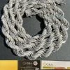 Real MOISSANITE Iced Silver Men's Hip Hop Rope Chain 9mm Thick Pass Diamond Test 1 Real MOISSANITE Iced Silver Men's Hip Hop Rope Chain 9mm Thick Pass Diamond Test -Harlem Bling Shop harlembling real moissanite iced silver mens hip hop rope chain 9mm thick pass diamond test 77306.1664355779