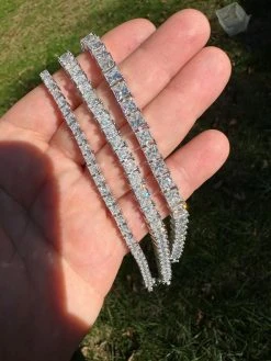 REAL MOISSANITE Iced Square Princess Cut Tennis Bracelet 925 Silver 3-5mm 6-8.5" 31 REAL MOISSANITE Iced Square Princess Cut Tennis Bracelet 925 Silver 3-5mm 6-8.5" -Harlem Bling Shop harlembling real moissanite iced square princess cut tennis bracelet 925 silver 3 5mm 6 8.5 25942.1697164428
