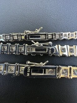 REAL MOISSANITE Iced Square Princess Cut Tennis Chain Necklace 925 Silver 3-5mm 33 REAL MOISSANITE Iced Square Princess Cut Tennis Chain Necklace 925 Silver 3-5mm -Harlem Bling Shop harlembling real moissanite iced square princess cut tennis chain necklace 925 silver 3 5mm 10282.1697164495