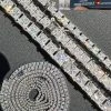 REAL MOISSANITE Iced Square Princess Cut Tennis Chain Necklace 925 Silver 3-5mm 2 REAL MOISSANITE Iced Square Princess Cut Tennis Chain Necklace 925 Silver 3-5mm -Harlem Bling Shop harlembling real moissanite iced square princess cut tennis chain necklace 925 silver 3 5mm 17055.1697164364